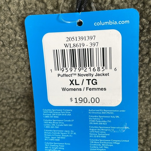 New! Columbia Women's Puffect Novelty Jacket Khaki Green Size XL - Picture 9 of 13